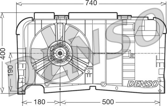 Denso DER21001 - Вентилятор, охолодження двигуна autocars.com.ua