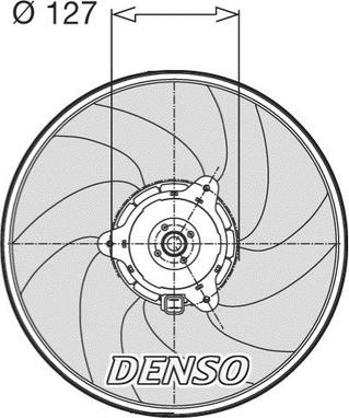 Denso DER21003 - Вентилятор, охолодження двигуна autocars.com.ua