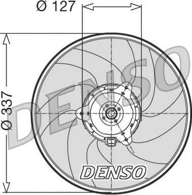 Denso DER21004 - Вентилятор, охлаждение двигателя autodnr.net