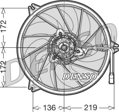 Denso DER21005 - Вентилятор, охолодження двигуна autocars.com.ua
