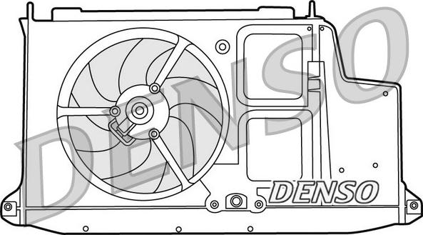 Denso DER21012 - Вентилятор, охлаждение двигателя autodnr.net