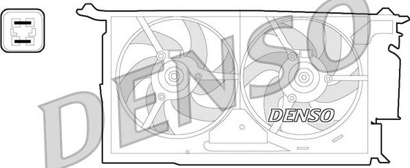 Denso DER21018 - Вентилятор, охлаждение двигателя avtokuzovplus.com.ua