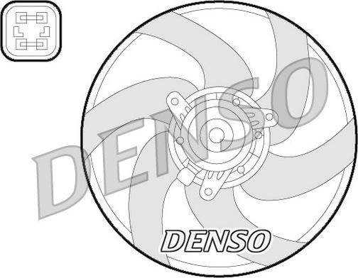 Denso DER21022 - Вентилятор, охлаждение двигателя autodnr.net