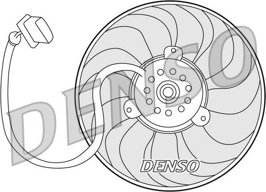 Denso DER32004 - Вентилятор, охлаждение двигателя avtokuzovplus.com.ua
