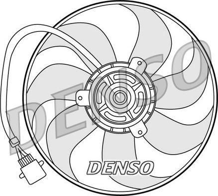 Denso DER32006 - Вентилятор, охлаждение двигателя autodnr.net