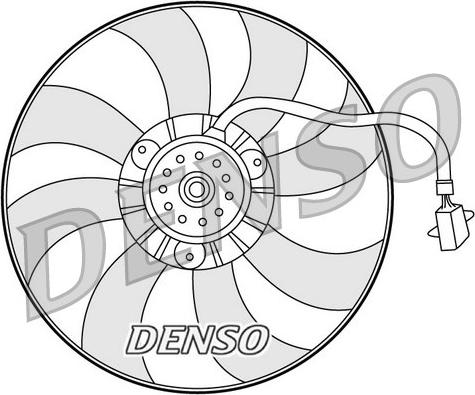 Denso DER32007 - Вентилятор, охлаждение двигателя autodnr.net