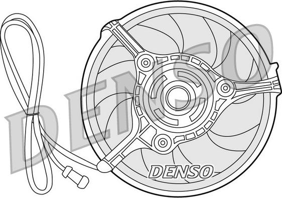 Denso DER32008 - Вентилятор, охлаждение двигателя avtokuzovplus.com.ua