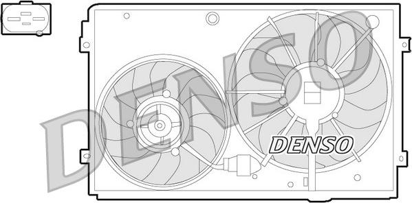 Denso DER32011 - Вентилятор, охолодження двигуна autocars.com.ua