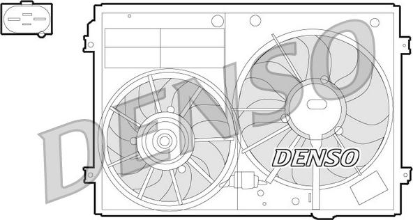 Denso DER32012 - Вентилятор, охлаждение двигателя autodnr.net