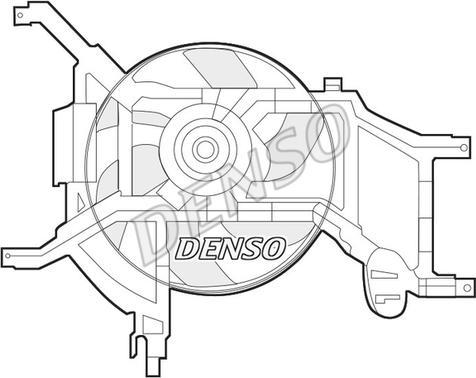 Denso DER37002 - Вентилятор, охлаждение двигателя autodnr.net