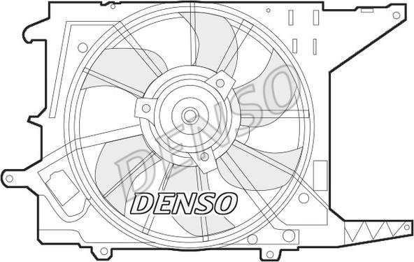 Denso DER37003 - Вентилятор, охлаждение двигателя avtokuzovplus.com.ua