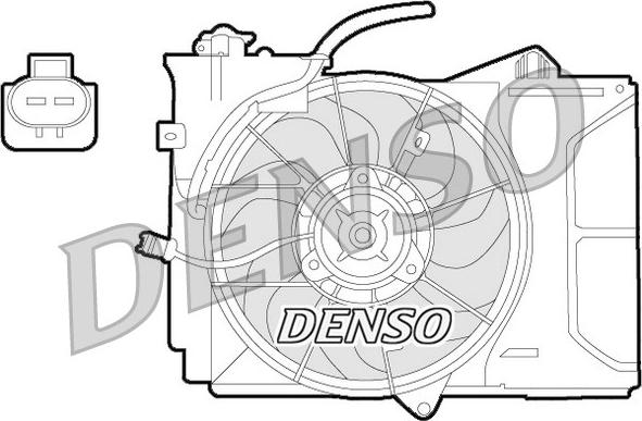 Denso DER50001 - Вентилятор, охлаждение двигателя avtokuzovplus.com.ua