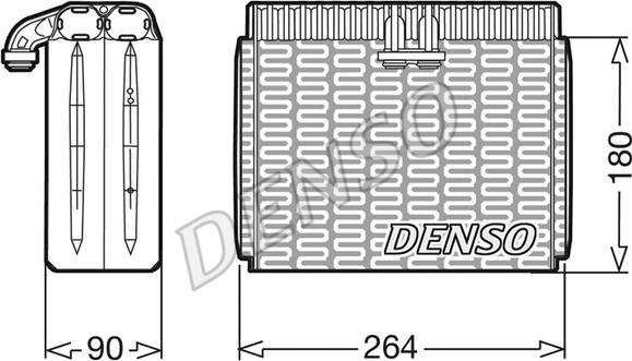 Denso DEV01002 - Випарник, кондиціонер autocars.com.ua