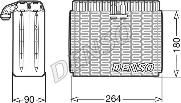 Denso DEV01010 - Випарник, кондиціонер autocars.com.ua