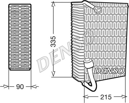 Denso DEV02005 - Випарник, кондиціонер autocars.com.ua