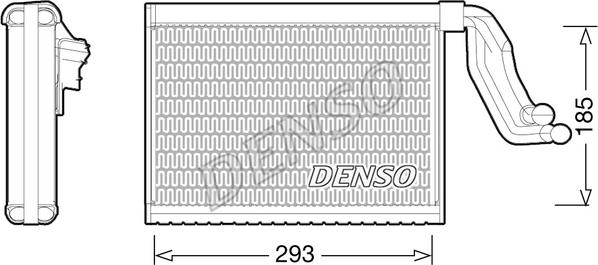Denso DEV05001 - Випарник, кондиціонер autocars.com.ua