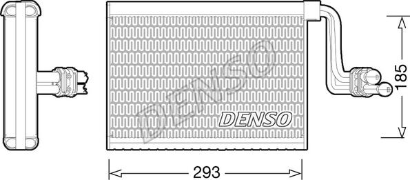 Denso DEV05002 - Випарник, кондиціонер autocars.com.ua