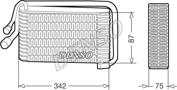 Denso DEV09001 - Випарник, кондиціонер autocars.com.ua