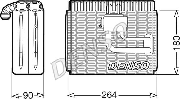 Denso DEV09004 - Випарник, кондиціонер autocars.com.ua