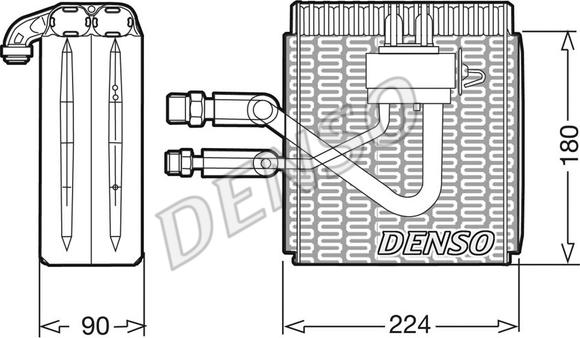 Denso DEV09005 - Випарник, кондиціонер autocars.com.ua