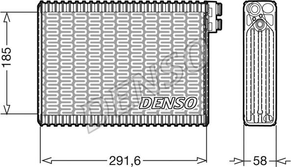 Denso DEV09013 - Испаритель, кондиционер avtokuzovplus.com.ua