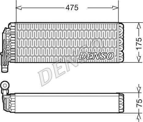Denso DEV12003 - Випарник, кондиціонер autocars.com.ua
