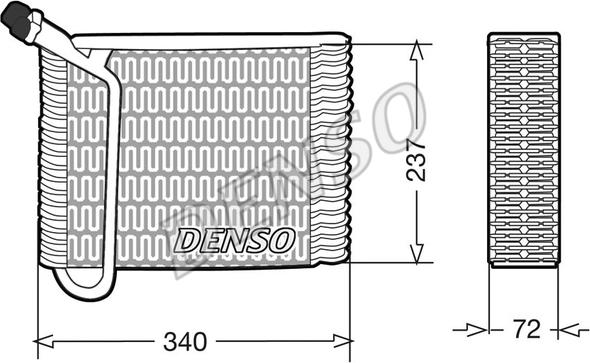 Denso DEV33004 - Испаритель, кондиционер avtokuzovplus.com.ua