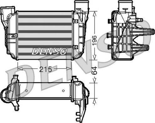 Denso DIT02002 - Интеркулер autocars.com.ua