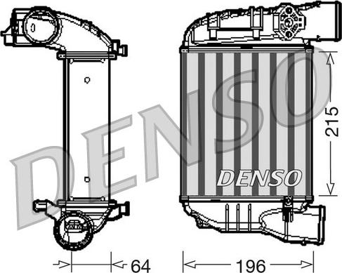 Denso DIT02003 - Интеркулер autocars.com.ua