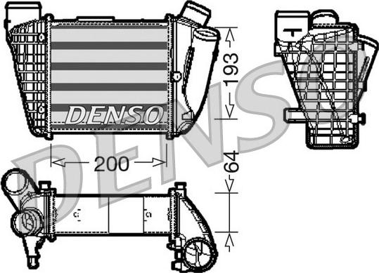 Denso DIT02004 - Интеркулер autocars.com.ua