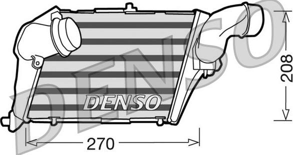 Denso DIT02012 - Интеркулер autocars.com.ua