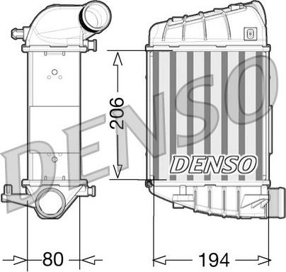 Denso DIT02028 - Интеркулер, теплообменник турбины avtokuzovplus.com.ua