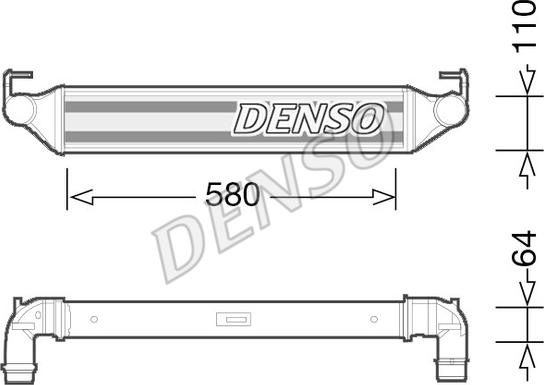 Denso DIT06001 - Интеркулер autocars.com.ua