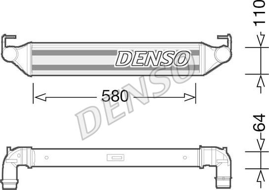 Denso DIT06002 - Интеркулер autocars.com.ua