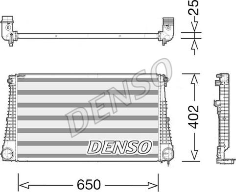 Denso DIT06003 - Интеркулер autocars.com.ua