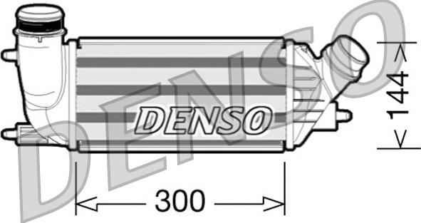Denso DIT07001 - Интеркулер, теплообменник турбины avtokuzovplus.com.ua