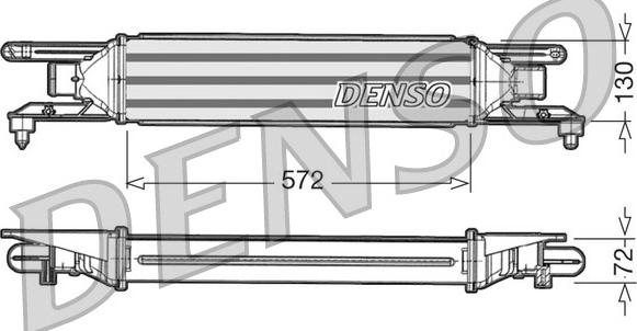 Denso DIT09105 - Интеркулер, теплообменник турбины avtokuzovplus.com.ua