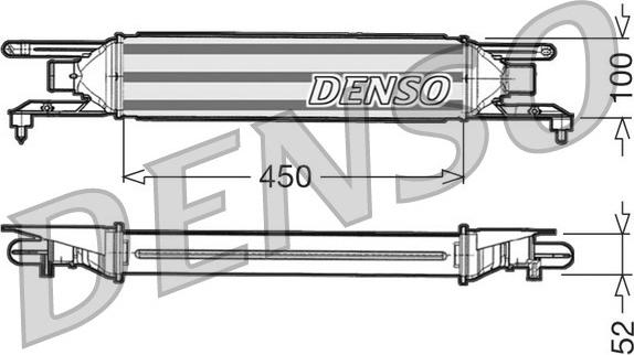 Denso DIT09106 - Интеркулер autocars.com.ua