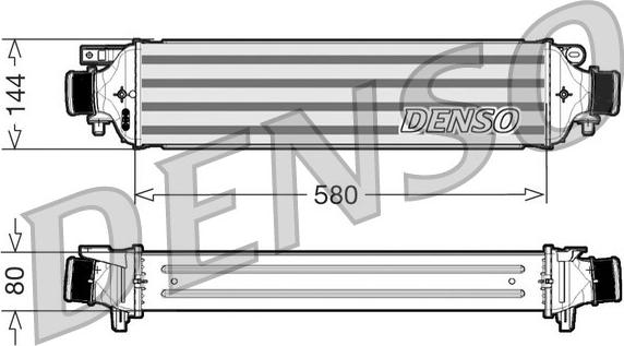 Denso DIT09108 - Интеркулер autocars.com.ua