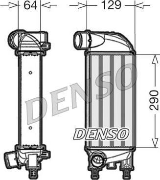 Denso DIT09110 - Интеркулер, теплообменник турбины avtokuzovplus.com.ua