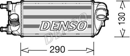 Denso DIT09113 - Интеркулер autocars.com.ua