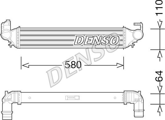 Denso DIT09117 - Интеркулер autocars.com.ua