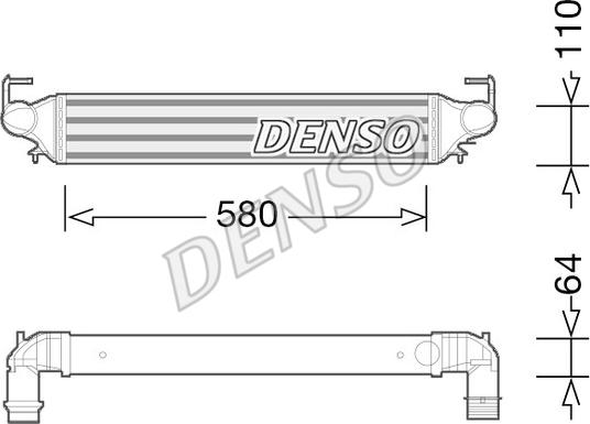 Denso DIT09118 - Интеркулер autocars.com.ua