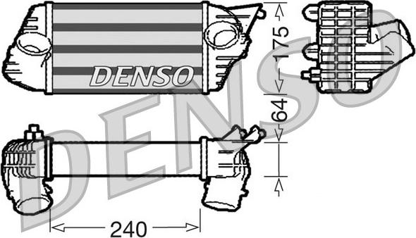 Denso DIT09120 - Интеркулер autocars.com.ua