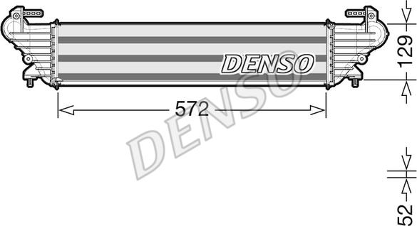 Denso DIT09121 - Интеркулер, теплообменник турбины avtokuzovplus.com.ua