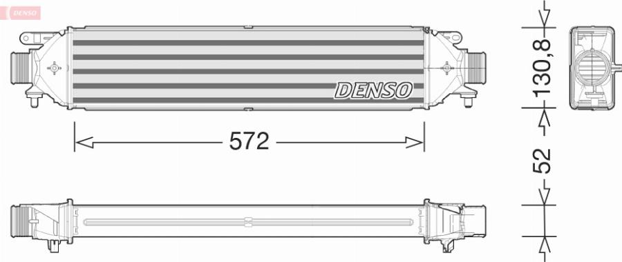 Denso DIT09122 - Интеркулер autocars.com.ua