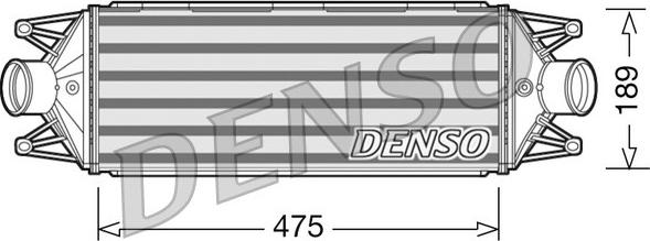 Denso DIT12002 - Интеркулер, теплообменник турбины avtokuzovplus.com.ua