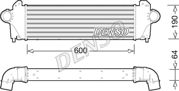 Denso DIT12005 - Интеркулер autocars.com.ua
