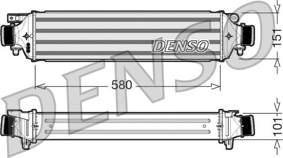 Denso DIT13002 - Интеркулер autocars.com.ua