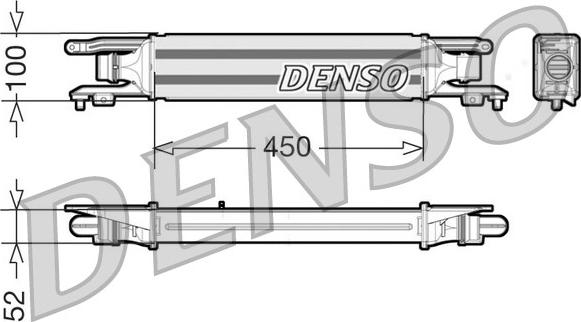 Denso DIT20001 - Интеркулер autocars.com.ua